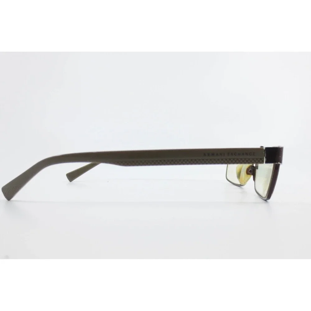 Armani Exchange AX1009 6052 Brown Olive Rectangular Eyeglass Frames 53-16-140